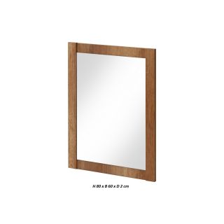 Sanifun spiegel Classic Oak 80 x 60. 1