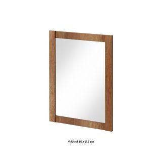 Sanifun spiegel Classic Oak 80 x 80. 1