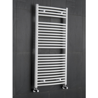 Sanifun handdoek radiator Medina Gebogen 120 x 40 Wit. 1